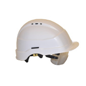 Safety Helmet White + Glasses