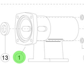 Jabsco 18753-0183 - Bearing Housing Shaft Support