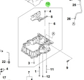 Bukh 21510-3A110 - Upper Engine Oil Pan Assembly for S270J Engines