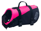 Besto 20429133 - Dog Buoyancy Aid Deluxe Pink/Black 8-15kg