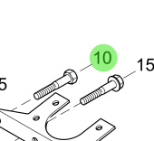 Steyr 3800467-0 - Hex Head Bolt ISO 4014 M8x75-8.8-A2C for MO266K43 and MO246K41 Engines