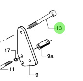 Bukh 501R2425 - M10 x 75 Socket Head Cap Screw for DV Electric Start Systems