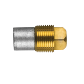 Tecnoseal Caterpillar Marine Engine Pencil Anodes with Brass Plugs