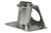 Allpa Stainless Steel Stanchion Base 85°, Base: L=65mm, B=70-90mm, Ø25mm