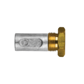 Tecnoseal AIFO FPT IVECO Zinc Pencil Anodes with Brass Plugs for Heat Exchangers