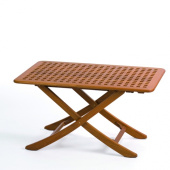 Teak Foldable Table Mallorca 125x80x44/59/70 cm