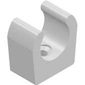 Whale WX1569B - White Tube Mounting Clip 15mm