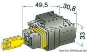 Osculati 14.230.10 - Watertight Connector 2 Female Terminals