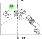 Bukh 28515-2A100 - Stud for S270J Turbocharger and Exhaust Manifold