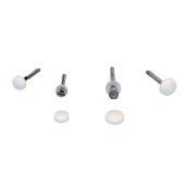 Nuova Rade 44923 - Cap & Washer for Screw, Ø4mm, Plastic, White