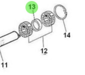 Nanni Diesel 970307739 - Sea Water Pump Spacer for HE and N Series Engines