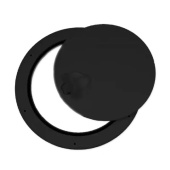 Pompanette G837 - Inspection Hatch Round 132mm Black Plastic