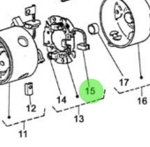Nanni Diesel 970147325 - Starter Motor Brush for 2.40HE Engines