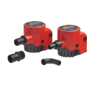 Johnson Pump 03-24725-8 - Ultima Bilge Pump with Float Switch - 600 GPH, 12V/2.5A, 38 l/min, Hose Connection 3/4", 19 mm
