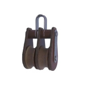 Barton T03210 – Tuphblox Double Bow Block 45mm, Plain Bearing, 2x Ø45mm Sheaves, Max Rope 13mm
