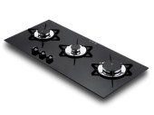 Thetford SHB93199-SP - Topline 931 3-Burner Built-In Glass Cooker