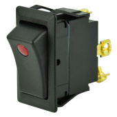 BEP 1001708 - SPST Rocker Switch - Off/On, One LED 12V