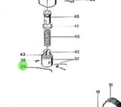 Nanni Diesel 970492158 - Injection Pump Clamp Pin for HE Series Engines