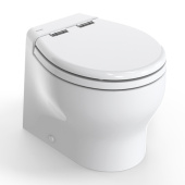Tecma T-E2G012PW/D04C00 - 12V Elegance 2G Short Marine Toilet Multiframe Panel Poly Soft Closing