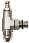 SeaStar HF6003 - Hynautic Bleeder Tee For Use With 5/16" Or 3/8" Hose (2 Per Kit)