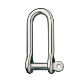 Ronstan RF624 Stainless Steel Long D Shackle, 5/16" Pin, Coined Head with Hole
