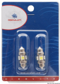 Osculati 14.300.24 - Double-Base LED Lamp With 44 mm Vertical Filament (2 pcs.)