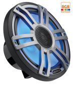 Hertz HMX 8 S-LD-G - 8" Marine Sport High-Performance Coax Speakers Gray RGB LED (2 pcs.)