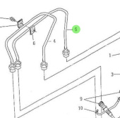 Nanni Diesel 970492111 - Fuel Injection Line for 2.60HE and 3.90HE Engines