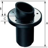 Plastimo 48920 - Transom Exhaust Connection Ø Int. 50/62mm