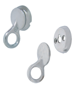 Allpa Stainless Steel Fender Eye, Easy Fix Set, For Fender Size 100-250mm, Set Of 2x Eyes & 2x Bases