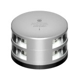 Lopolight 201-011KLST-FB - Navigation Light 3NM 225° White, Masthead, Double, Silver w/FB Base