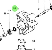 Bukh 000E5282 - Circulation Pump Housing for DV36 and DV48 Engines