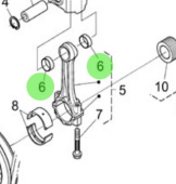Nanni Diesel 970314926 - Connecting Rod Bushing for N4.85 and N4.100 Engines