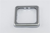 Inprojal Cover Frame (1) 60x60mm Smooth/Silver Matt