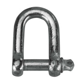 Plastimo 55171 - Galvanised steel shackle, D-shape, ø8mm (x10)