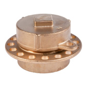 Brass Pipe Cap 1.1/2" Pipe Connection Internal Thread X 1.1/2" Cap Internal Thread