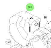 Steyr 2203749-2 - Heat Protecting Turbocharger Component for 4-Cylinder Marine Engines