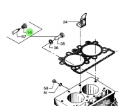 Bukh 000C8679 - Plug for Zinc Rod for DV24RME, DV29RME and DV32 Engines
