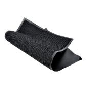 Mat Door Fibre & Rubber Joint Washable 60x90cm Black