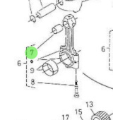 Nanni Diesel 970301959 - Connecting Rod Bushing for 4.190HE Engines