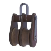 Barton T04210 – Tuphblox Double Bow Block 58mm, Plain Bearing, 2x Ø58mm Sheaves, Max Rope 14mm