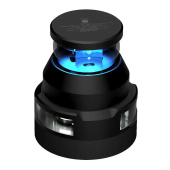 Lopolight 200-060+012G2-B - Navigation Light 360° Blue Strobe 300CD + 2NM White, Black