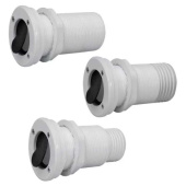 Nuova Rade 43251 - Thru-Hull Threaded Ø55mm With Non-Return Valve, White
