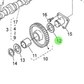 Nanni Diesel 970302803 - Idle Gear Collar for Camshaft Assemblies