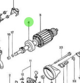 Nanni Diesel 970497305 - Starter Motor Clutch for HE Series Engines