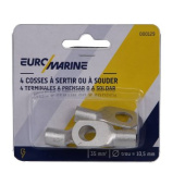 Euromarine Crimp Or Solder Terminal Ø10.5mm - 35mm² - Set Of 4