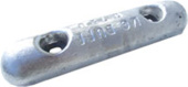 MgDuff Aluminium Hull & Rudder Rectangular Anodes, AD72B / AD77EURO / AD78B