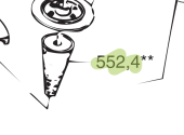 RM69 RM552.4 Sea Lock Closing Cone