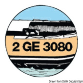 Osculati 200 mm Black Dinghy Boat Registration Letters and Numbers - 10 Pieces