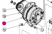 Northern Lights 22-40523 - Alternator 12 Volt/51 Amp Isolated Ground